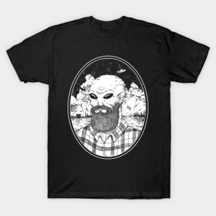 Bearded alien T-Shirt